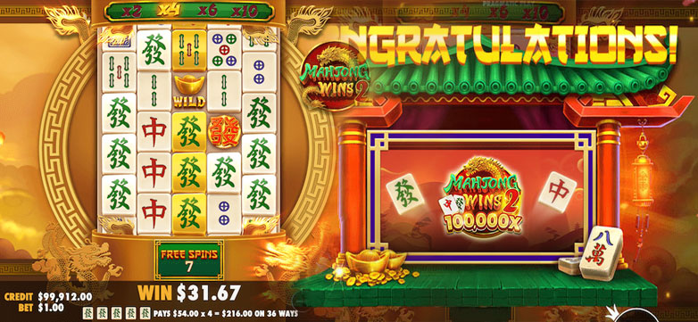 Gameplay dari Mahjong WIns 2